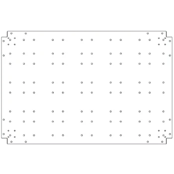 Bottenplatta i galvaniserat stål - 80 x 120 cm