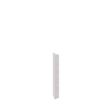 Kruka i stål - Hörnstycke 90° - 50 cm - RAL9010 matt (vit)