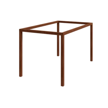 Pergola i cortenstål - Rektangel - 424 x 250 x 230 cm - Utan betongplint