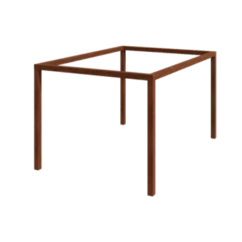 Pergola i cortenstål - Rektangel - 424 x 300 x 230 cm - Utan betongplint