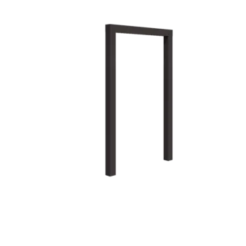 Pergola i stål - Rak - 150 x 230 cm - Annan RAL-färg - Utan betongplint