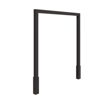 Pergola i stål - Rak - 250 x 230 cm - Annan RAL-färg - Med betongplint