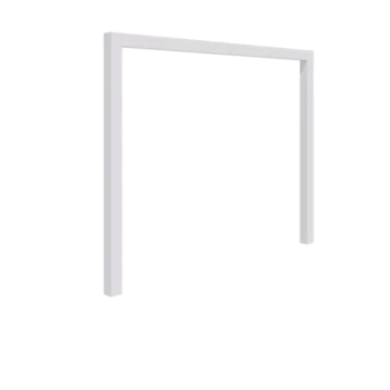 Pergola i stål - Rak - 300 x 230 cm - RAL9010 matt (vit) - Utan betongplint