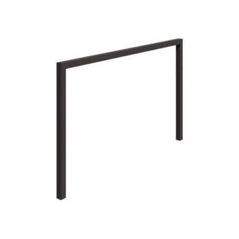Pergola i stål - Rak - 400 x 230 cm - RAL7016 matt (antracitgrå) - Utan betongplint