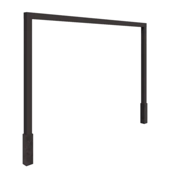 Pergola i stål - Rak - 400 x 230 cm - Annan RAL-färg - Med betongplint