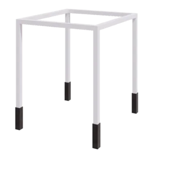 Pergola i stål - Fyrkant - 274 x 250 x 230 cm - RAL9010 matt (vit) - Med betongplint