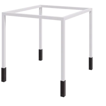 Pergola i stål - Fyrkant - 324 x 300 x 230 cm - RAL9010 matt (vit) - Med betongplint