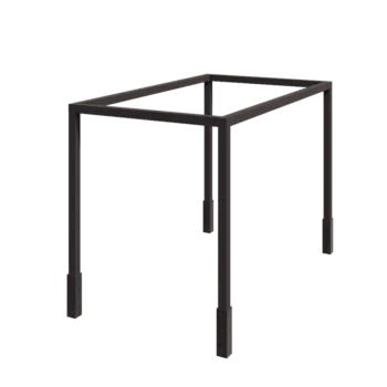Pergola i stål - Rektangel - 424 x 250 x 230 cm - RAL7016 matt (antracitgrå) - Med betongplint