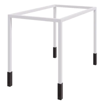Pergola i stål - Rektangel - 424 x 250 x 230 cm - RAL9010 matt (vit) - Med betongplint