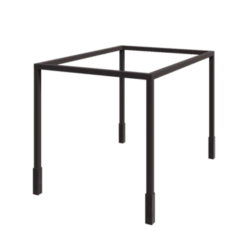 Pergola i stål - Rektangel - 424 x 300 x 230 cm - RAL7016 matt (antracitgrå) - Med betongplint