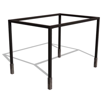 Pergola i stål - Rektangel - 424 x 300 x 230 cm - RAL9005 matt (svart) - Utan betongplint