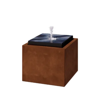 Fontän i cortenstål - Orin - 50 x 50 x 40 cm - Utan LED-belysning